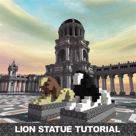 Minecraft Lion Statue | Minecraft architecture, Minecraft designs ...