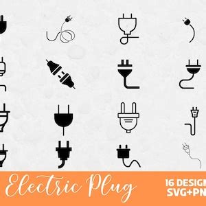 Electric Plug Svg Svg Files For Cricut Electric Svg Plug Shapes