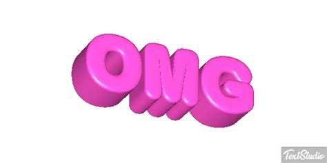 OMG Word Animated GIF Logo Designs