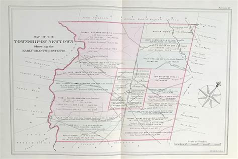 Newtown Township Map, Original 1880 Delaware County Atlas, Newtown Square - Etsy