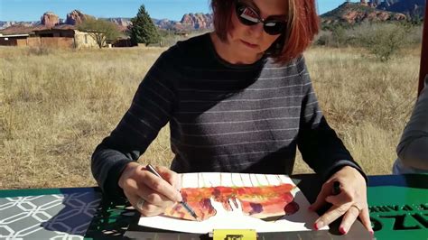 Sedona Arizona Plein Air Watercolor Class By Sunshower Rose Youtube