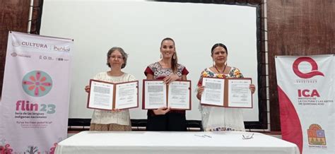 La Jornada Maya Quintana Roo Rosario Ruiz Canduriz Se Comprometen Inali E Ica A La