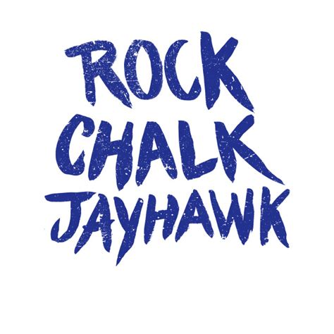 Rock Chalk Jayhawk - Handtype - Tapestry | TeePublic