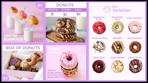 Donuts Menu Boards Lira Screen