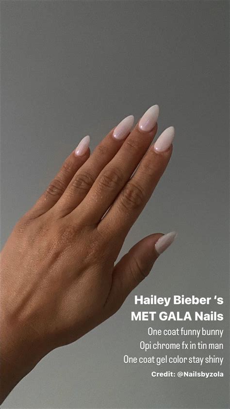 Hailey Biebers 2022 Met Gala Nails In 2022 Fire Nails Nails Cute