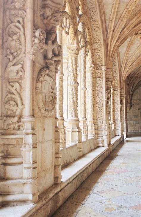 The Design Of The Inner Walls Of Jer Nimos Monastery In Lisbon