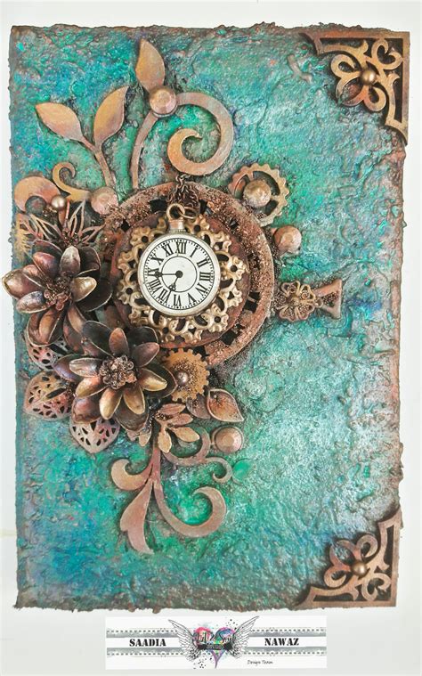 An Altered Book Cover Book Cover Diy Art Journal Cover Mixed Media