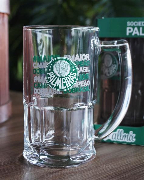 Caneca De Vidro Palmeiras 340ml Allmix Toyshow Tudo De Marvel DC