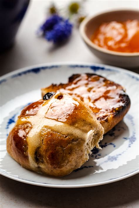 Vegan Hot Cross Buns Lazy Cat Kitchen