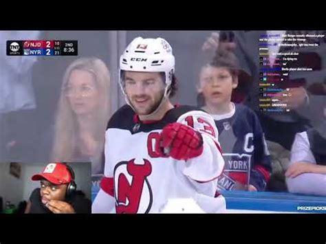 Jujureacts To New Jersey Devils Vs New York Rangers Full Game