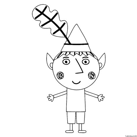 ben elf horn coloring page turkau