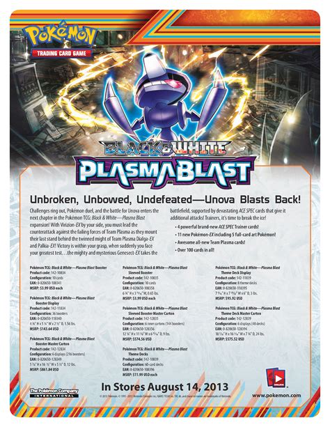 Get Great Savings Details About Pokemon Tcg Black White Plasma Blast