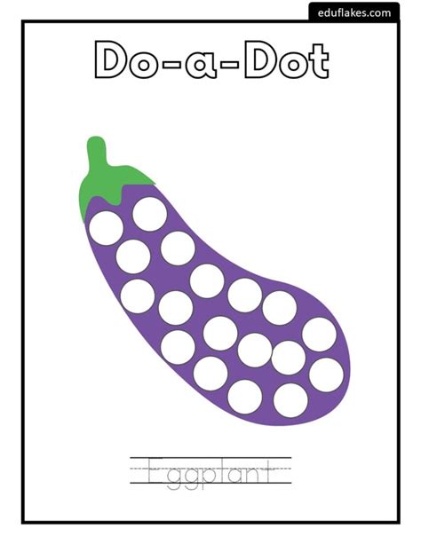 Do A Dot Vegetables Free Pdf Printable Eduflakes