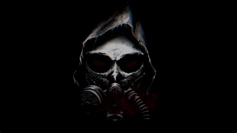 Skull Gas Mask Live Wallpaper