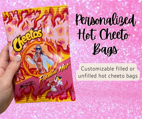 Personalized Hot Cheeto Potato Chip Bags For Party Wedding Graduation And Bachelorette Favors