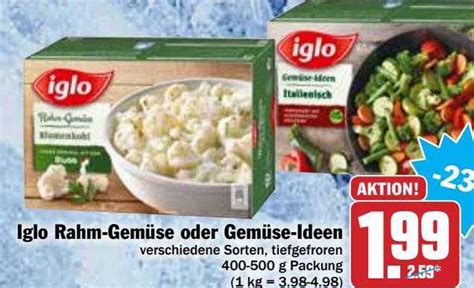 Iglo Rahm gemüse Oder Gemüse ideen Angebot bei Hit Markt