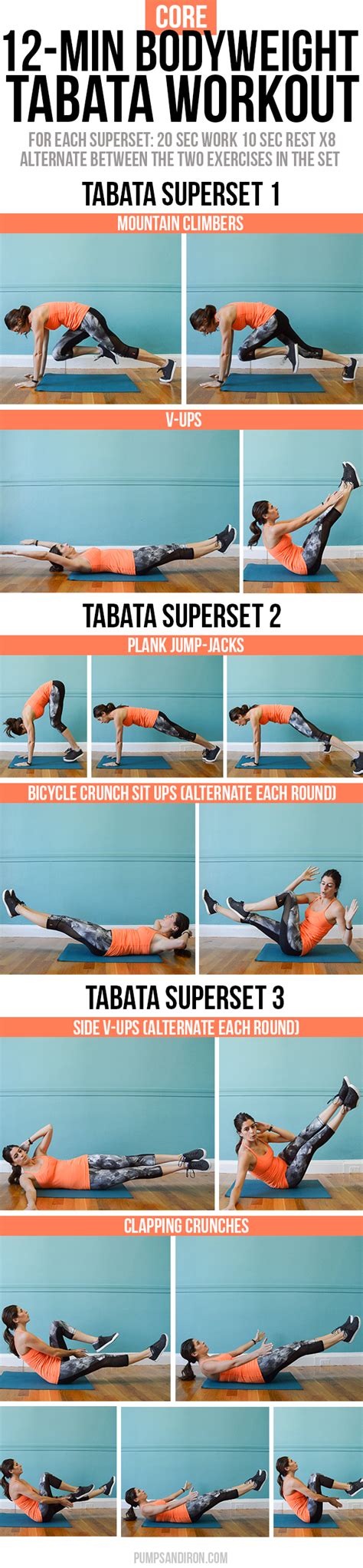 12-Minute Bodyweight Tabata Workout Series: Core