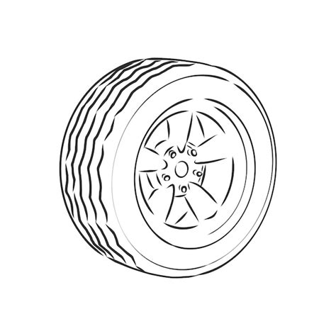 Wheel Clipart Black And White