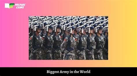 Biggest Army In The World List Of Top Prepareexams