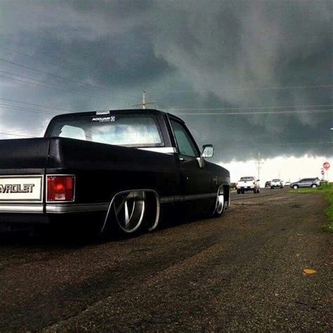 Chev Chevy Chevrolet Square Body Squarebody Slammed In The Weeds Satin