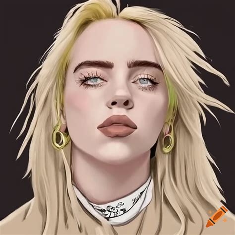 Picture Of Blonde Billie Eilish On Craiyon