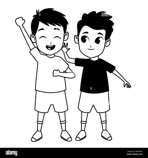 Friendship Cartoon Black And White