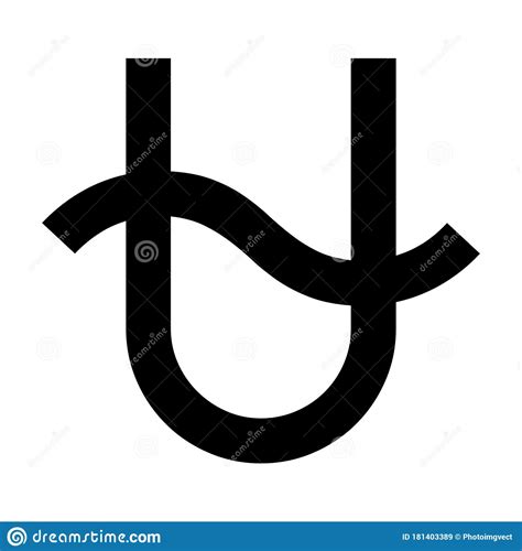 Ophiuchus Sign With A Snake In The Center On A White Background. Hand ...