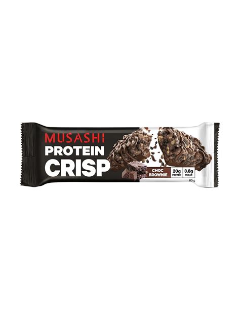 Musashi Protein Crisp Chocolate Brownie 60g X 12