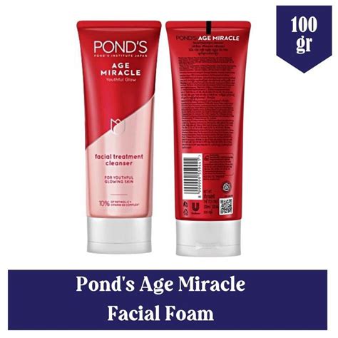 Jual Ponds Age Miracle Cell Regen Facial Foam 100gr Shopee Indonesia