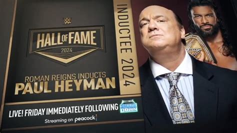 Roman Reigns To Induct Paul Heyman Into Wwe Hall Of Fame