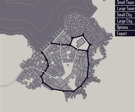 Medieval City Map Generator