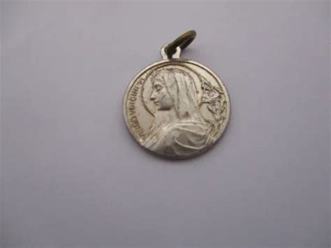 Ancienne Medaille Religieuse Virgo Virginium Grotte N D De Lourdes Eur