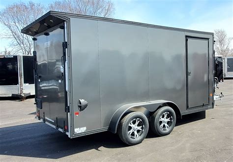 Snowmobile - 2020 E-Z Hauler 7x14TA Enclosed Aluminum Snow Trailer ... 