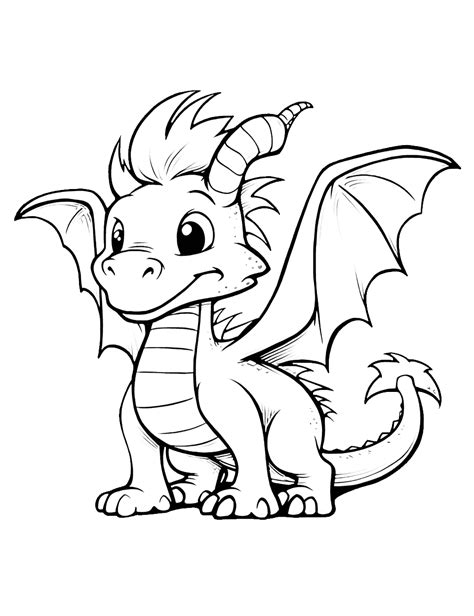 Dragon Coloring Pages For Kids Adults World Of Printables