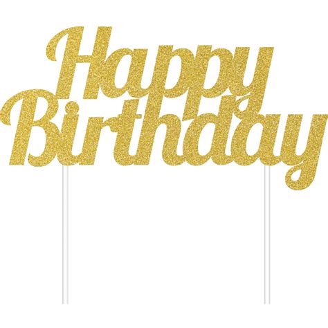 Gold Happy Birthday Cake Topper Walmart 60 Cake Topper 60th Birthday