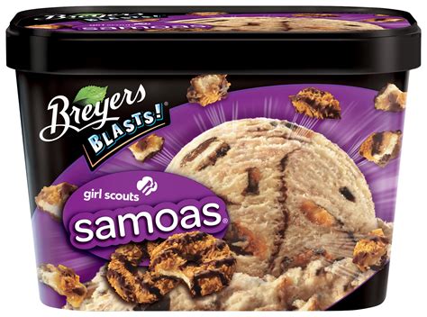 Breyers Blasts Girl Scouts Samoas Frozen Dairy Dessert Shop Ice