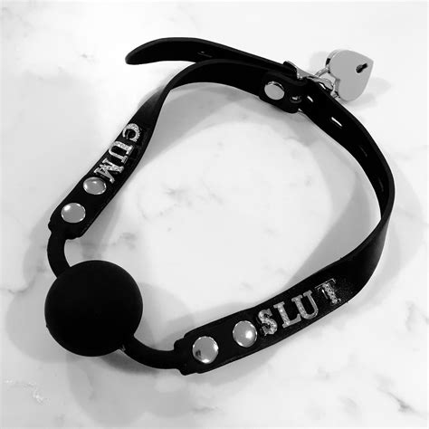 Mature Custom Locking Ball Gag Bdsm Bondage Gag Choose Your Etsy Denmark