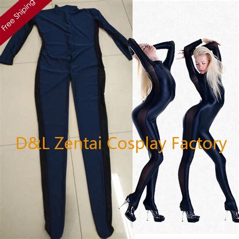 Free Shipping Dhl Fashion Navy Color Lycra Spandex Leotard Sexy Zentai