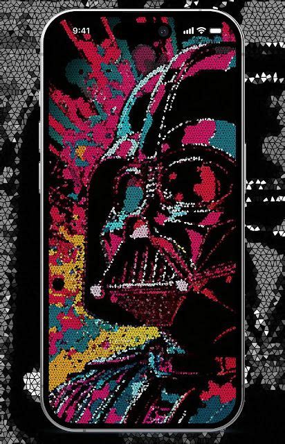 The Star Wars Character Is Depicted In This Pixellated Photo And It