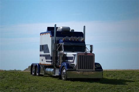 Peterbilt Semi Truck with Custom Sleeper Photograph by Tim McCullough ...