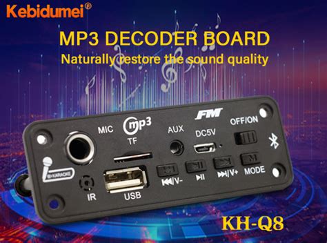 Kebidumei W Amplifier Dc V Mp Decoder Board Bluetooth Usb Tf