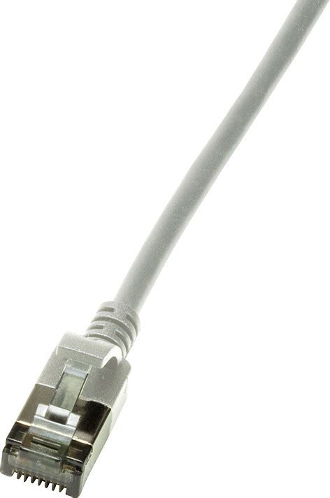 Logilink Patchkabel Slimline Ultraflex Cat A U Ftp Grau M Ab