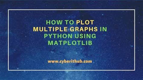 How To Plot Multiple Graphs In Python Using Matplotlib Cyberithub