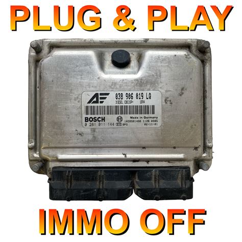 VW Sharan SEAT Alhambra Ford Galaxy 1 9 Tdi ECU Bosch 0281011144