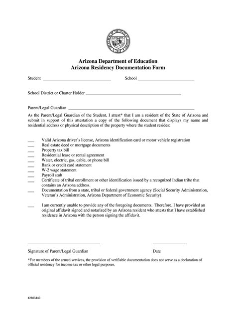 Proof Of Residency Az Fill Out And Sign Online Dochub