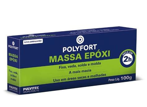 MASSA EPOXI 100G POLYFORT PULVITEC Distribuidora LDF