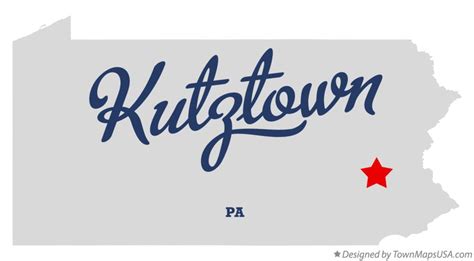 Map of Kutztown, PA, Pennsylvania