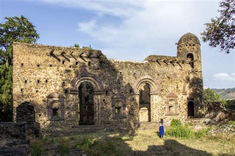 Kusquam Orthodox Christian Church In Gondar Ethiopia Stock Photo