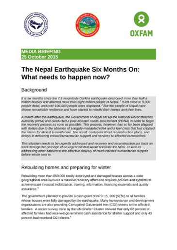 Nepal Earthquake Info