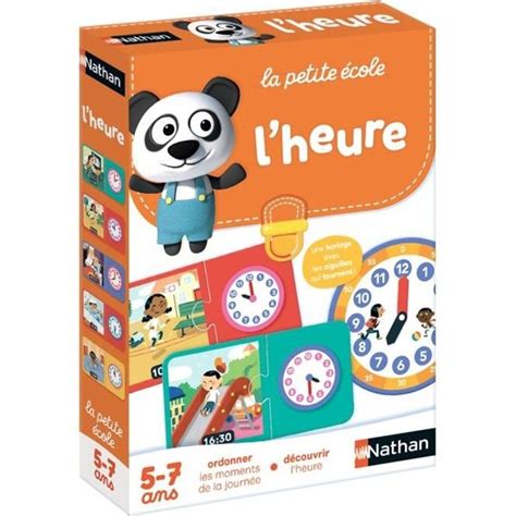 Nathan La Petite Ecole L Heure Cdiscount Jeux Jouets